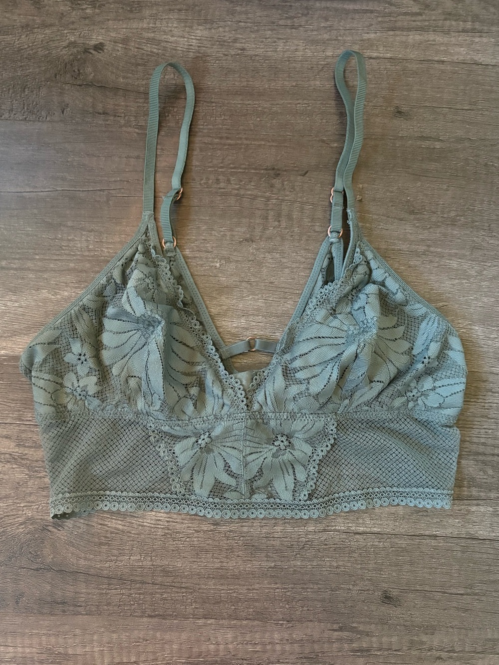 Aerie Green Lace Bralette